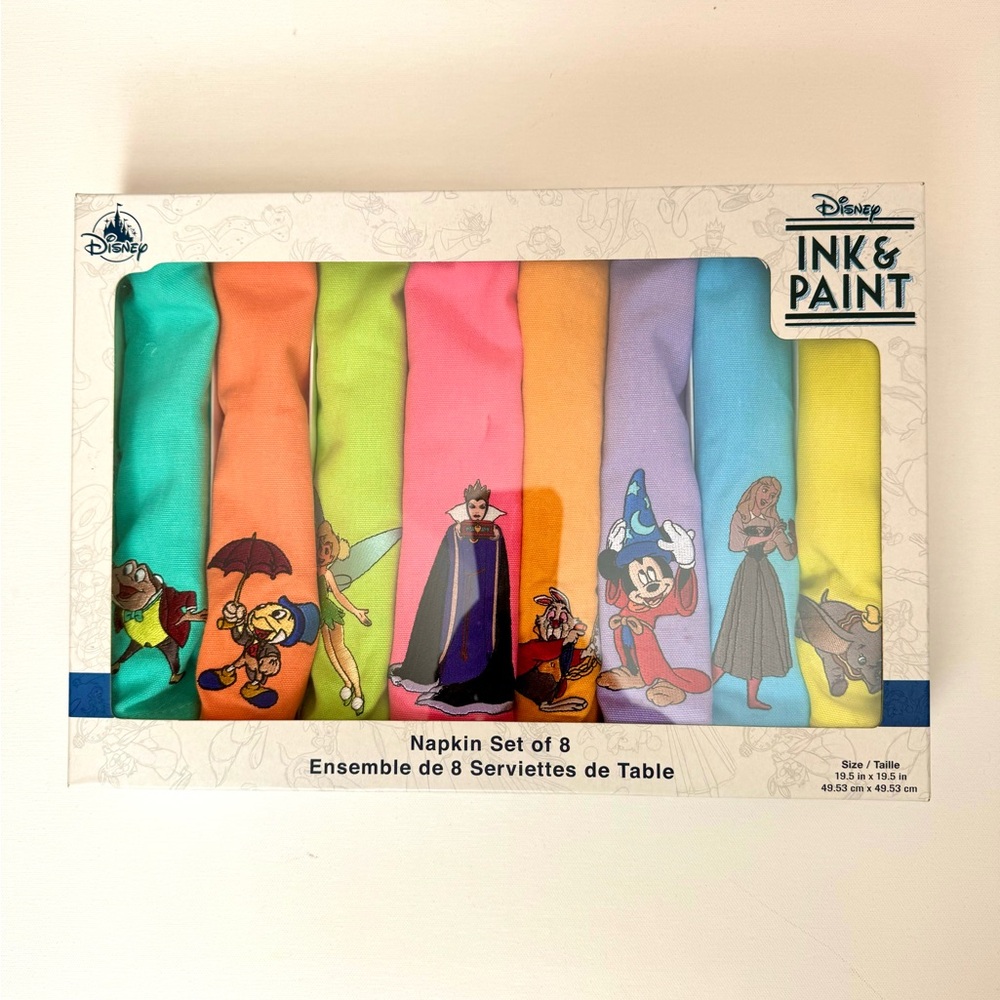 Disney Ink & Paint Kids Napkin Set - Multicolor